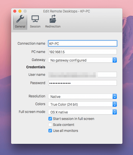 remote desktop client mac